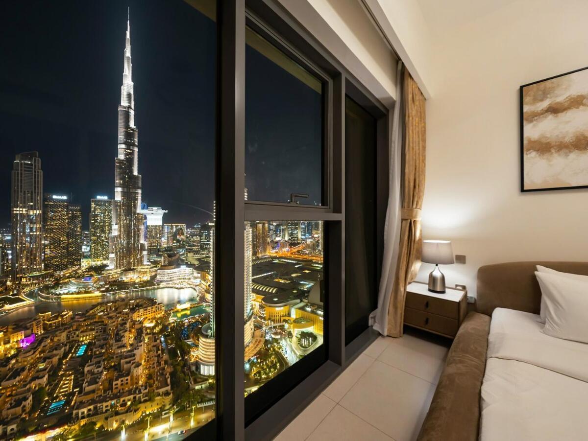 Luxury 3 Bedroom Full Burj Khalifa And Fountain View Appartement *