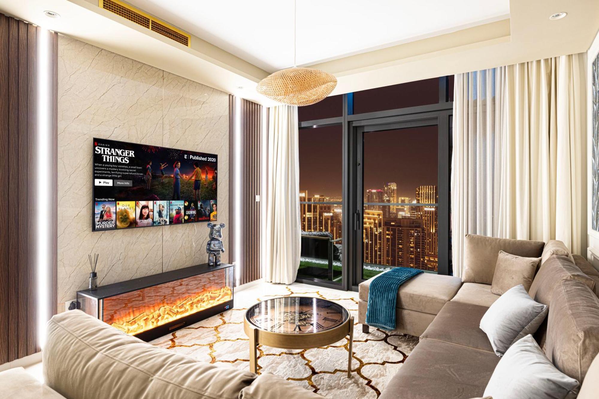 Sky Palace With Burj Views & Downtown's Rooftop Pool, 3br In Paramount Midtown Appartement *
