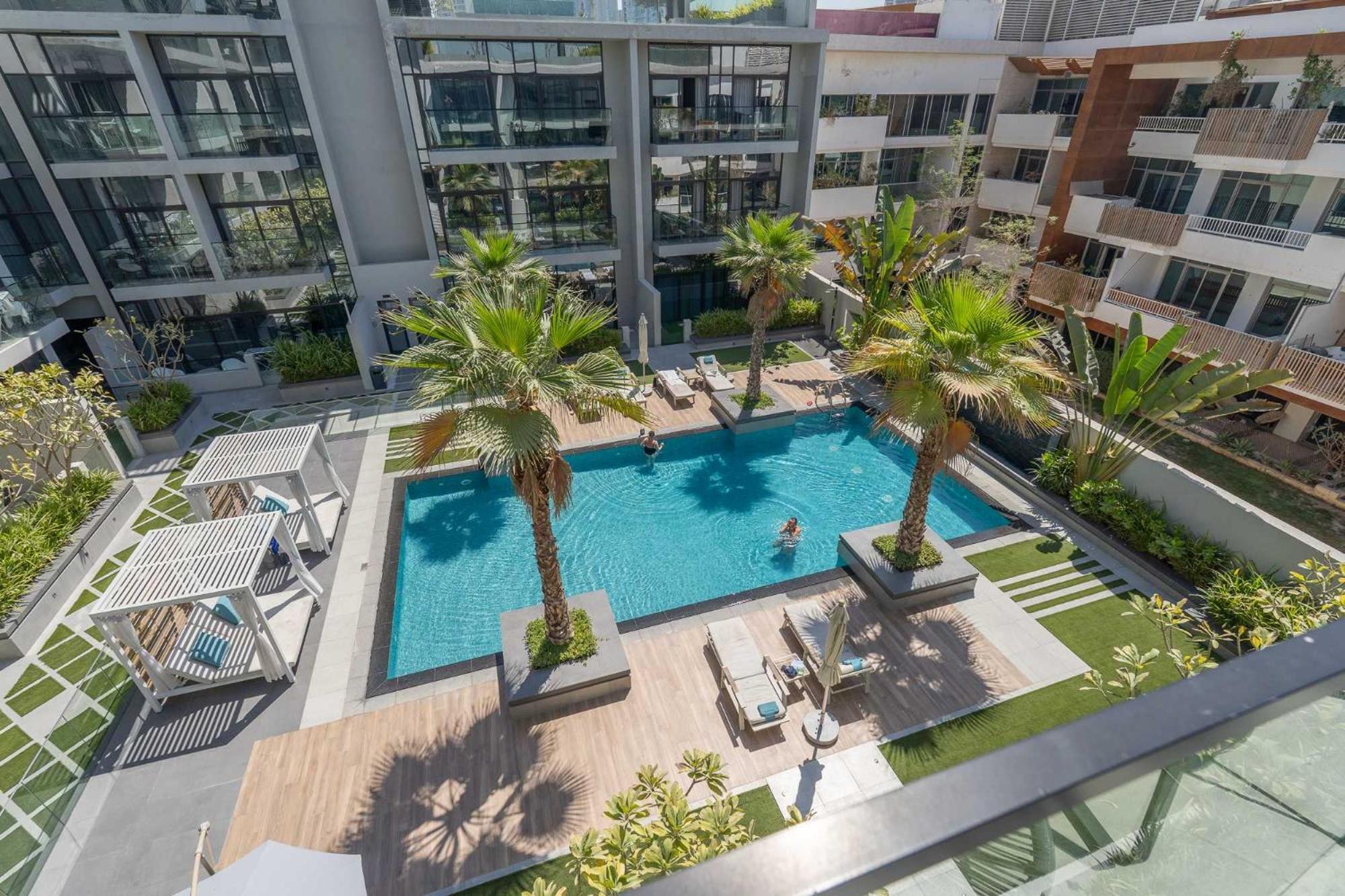 Modern Bali Vibes With Pool And Palm Tree Views Jvc Appartement *