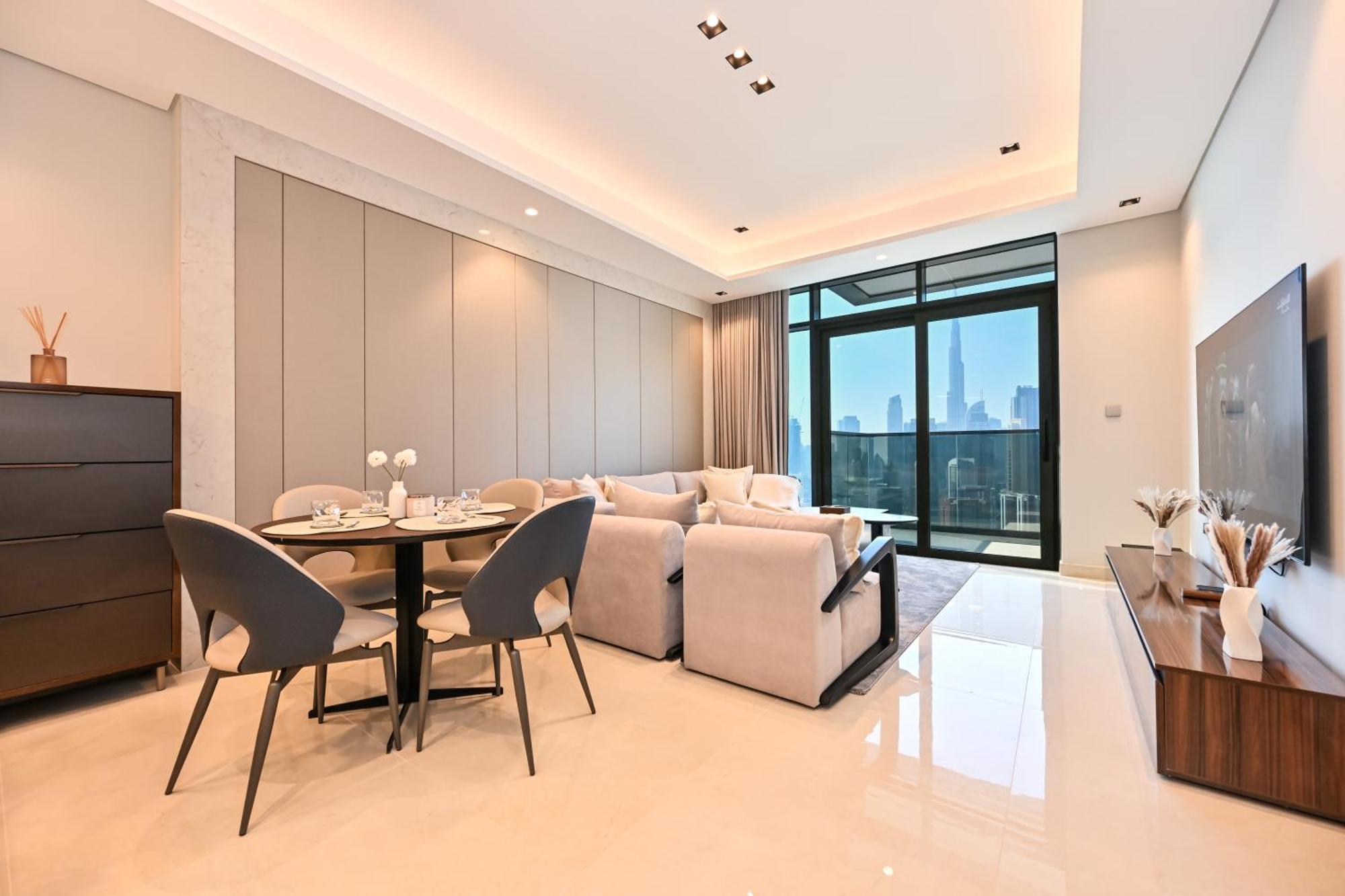 Stunning 1 Bdr Luxury With Burj Khalifa View Apartamento
