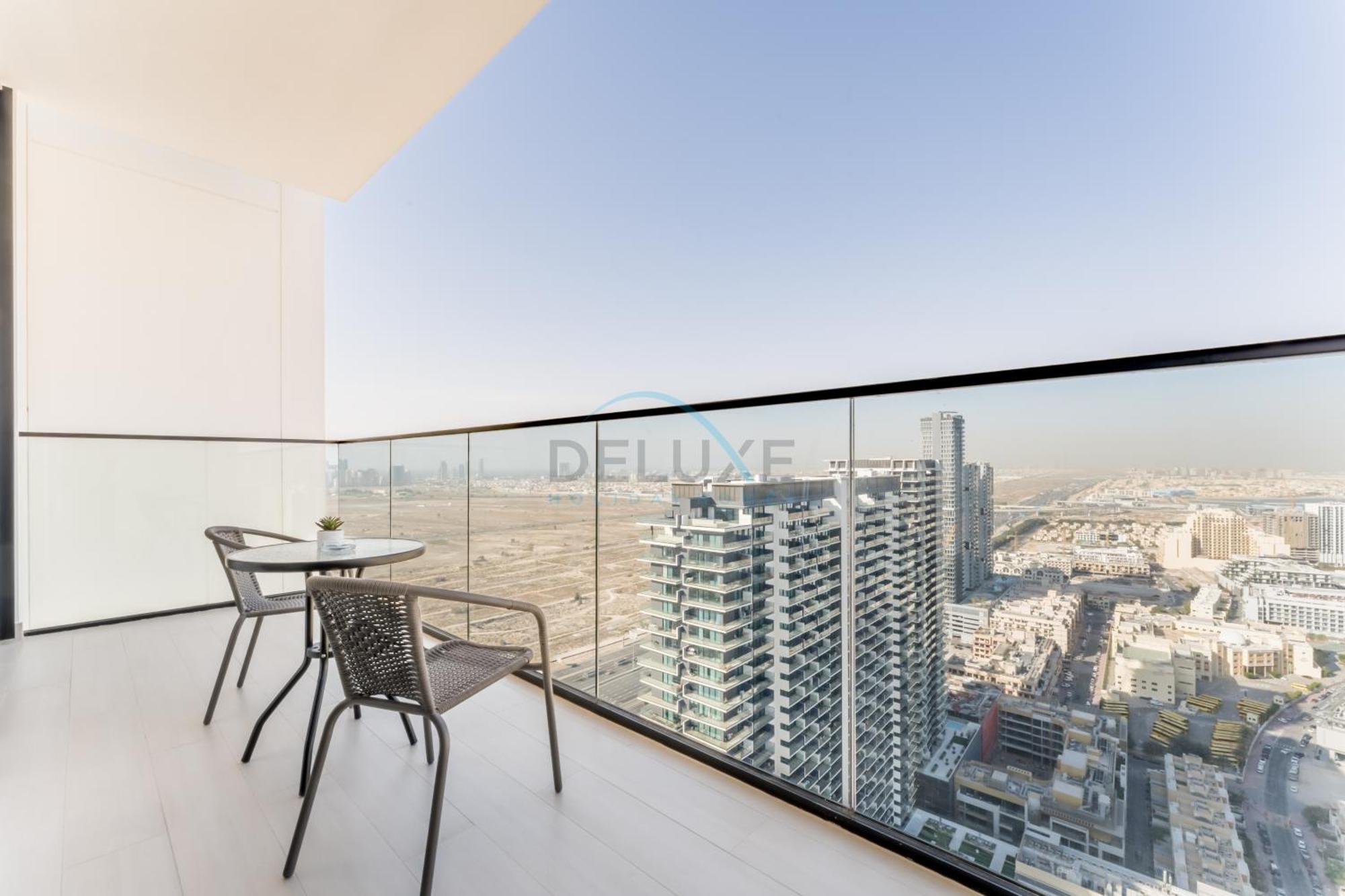 Views 1br Near Community Park With Private Balcony, Binghatti House, Jumeirah Village Circle By Deluxe Homes Appartement Dubaï