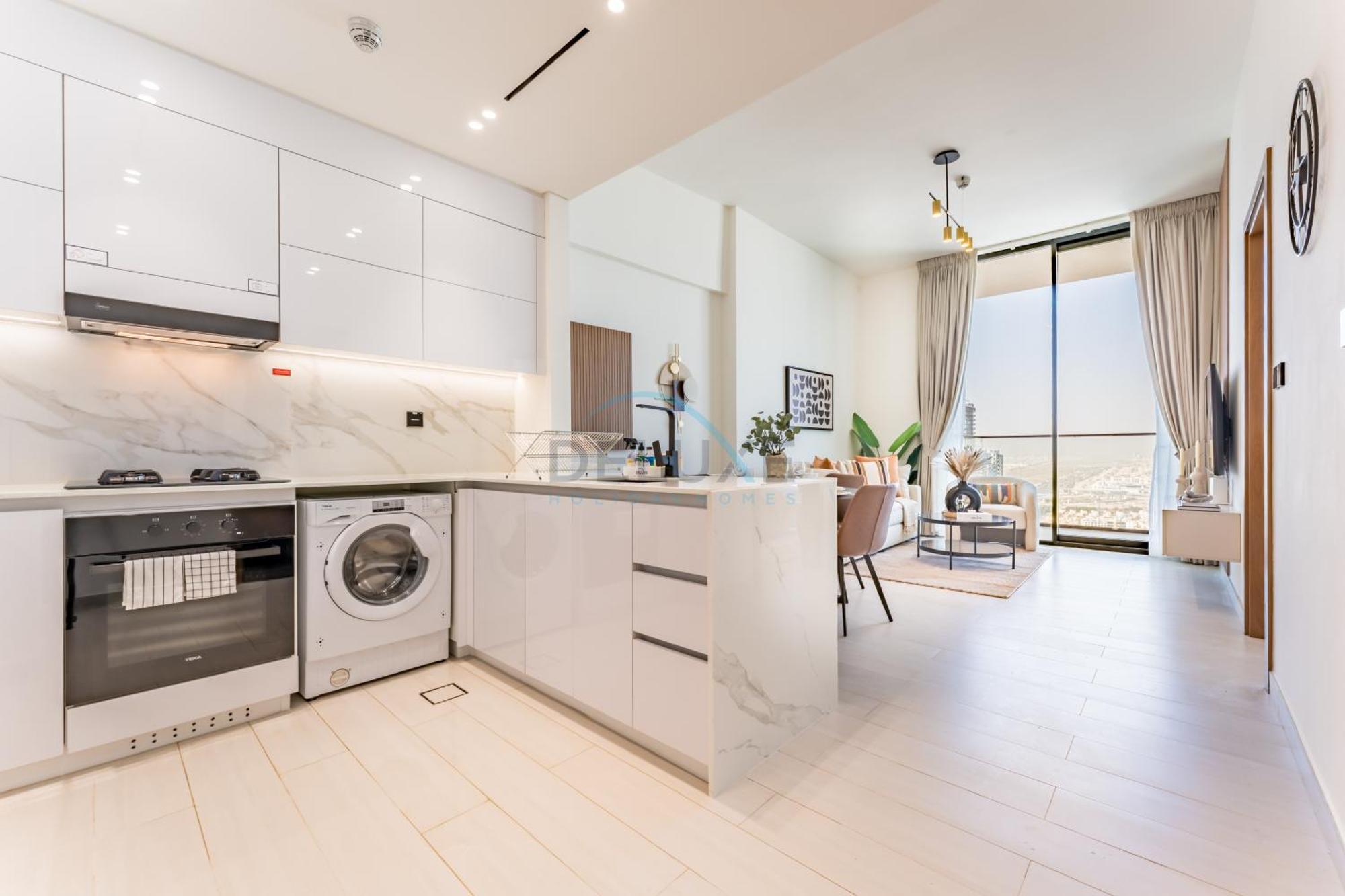 Appartement Views 1br Near Community Park With Private Balcony, Binghatti House, Jumeirah Village Circle By Deluxe Homes *