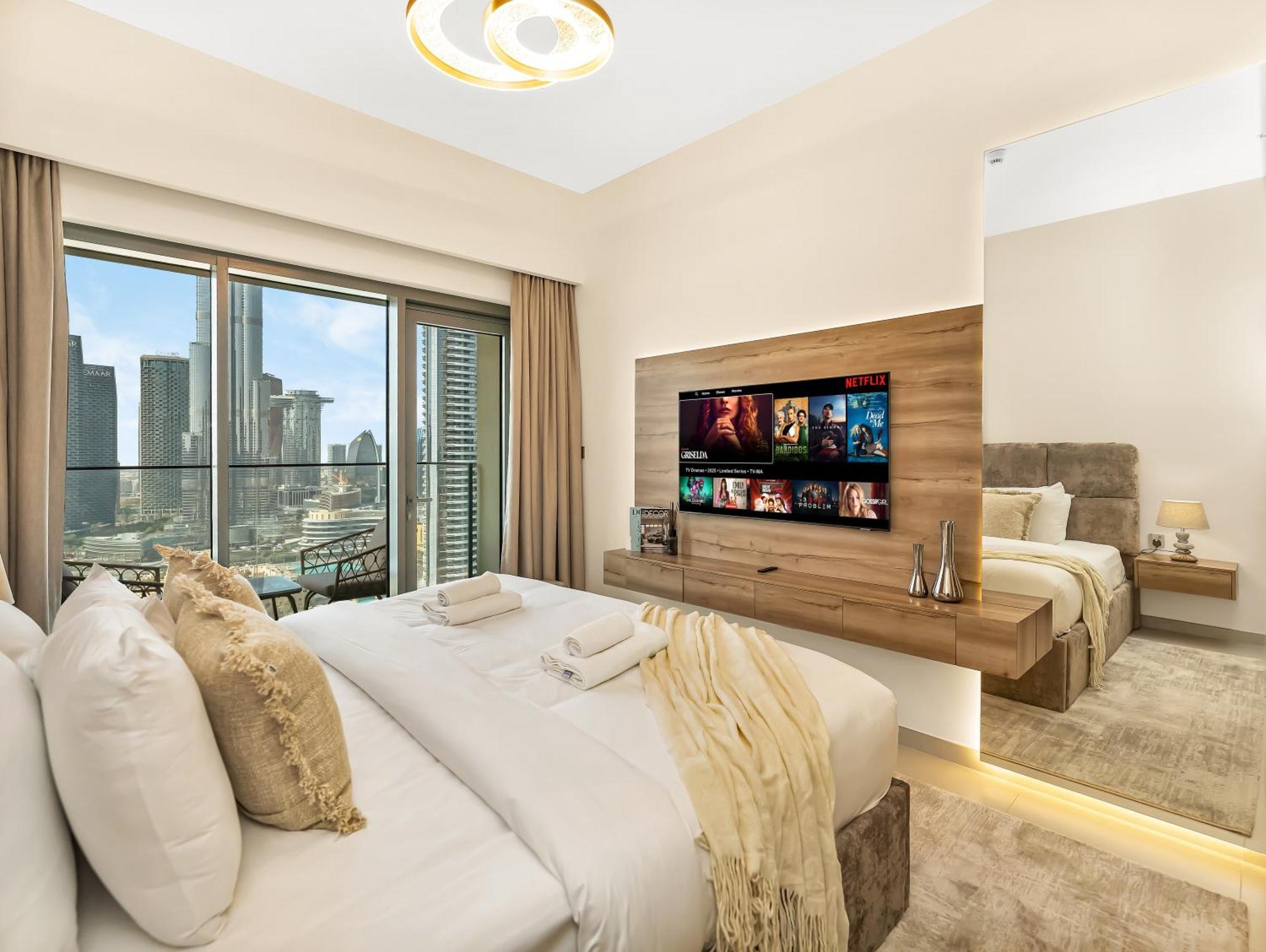 2bdr Led Side Burj Khalifa Views Opposite Mall Dubaï