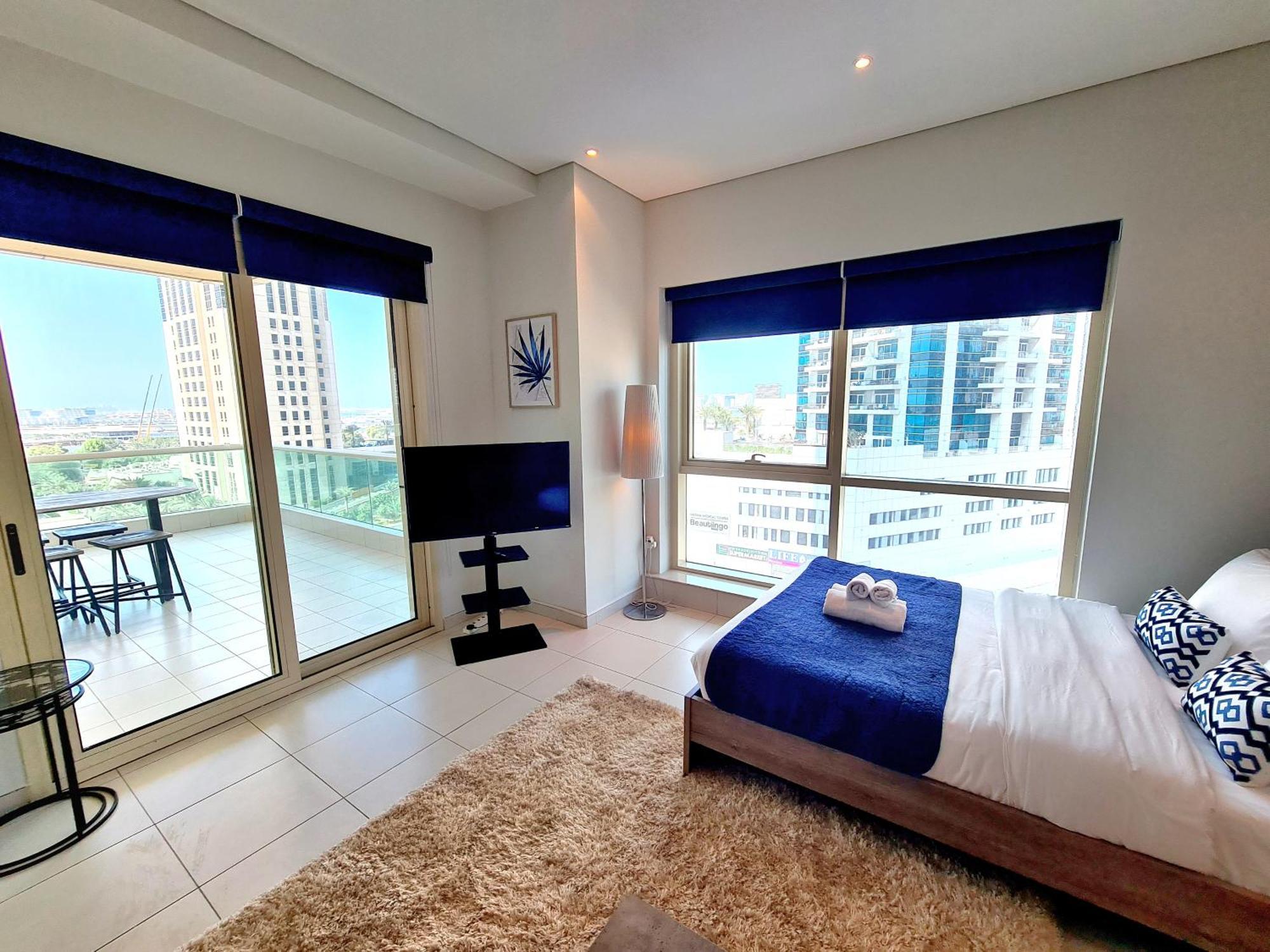 Appartement Sunrise Homes - Near Jbr With Huge Balcony - Harbour Views
