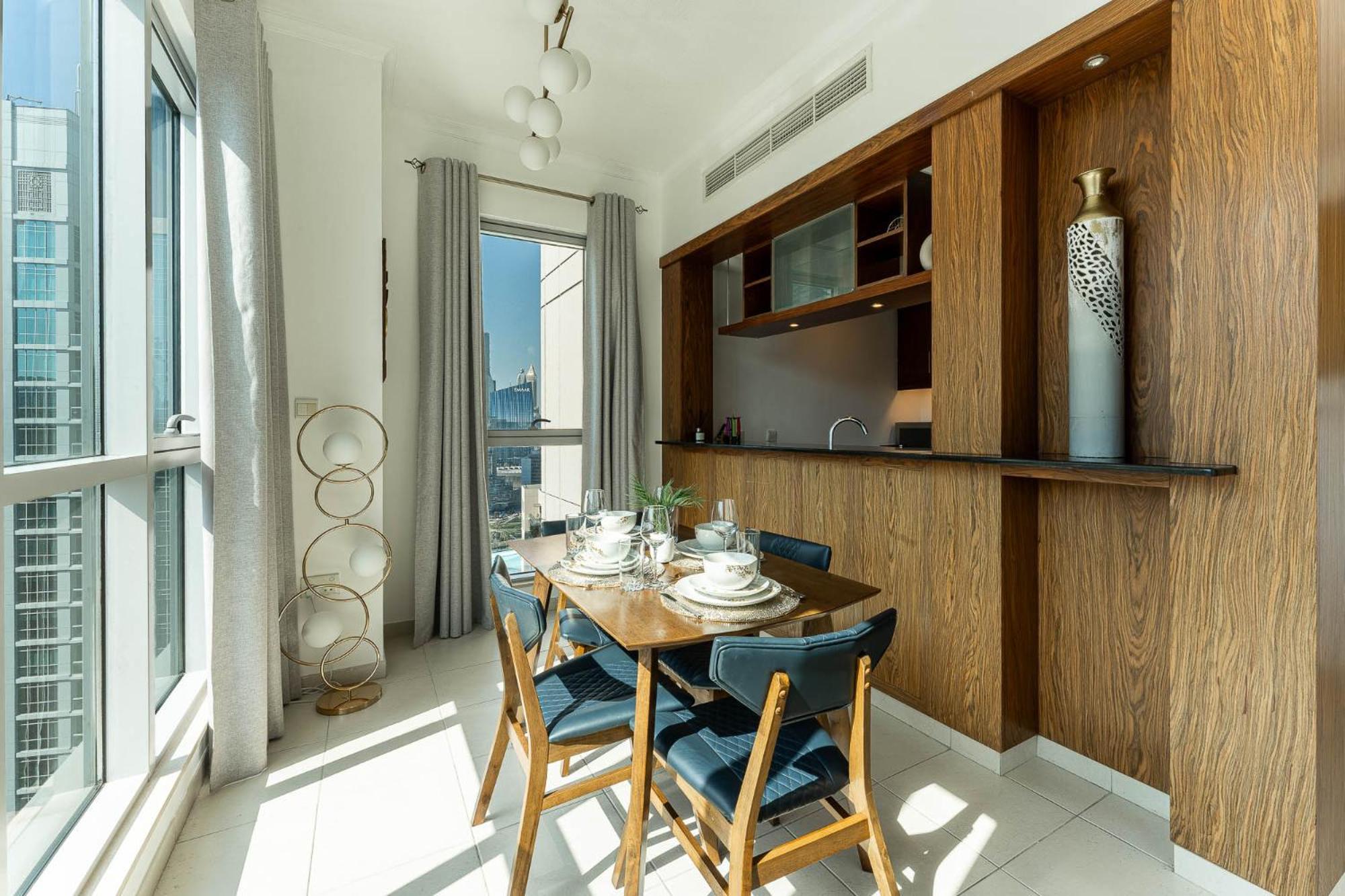 Superb 1-bedroom With Full Burj Khalifa View - 5-min Walk To Mall Appartement Dubai