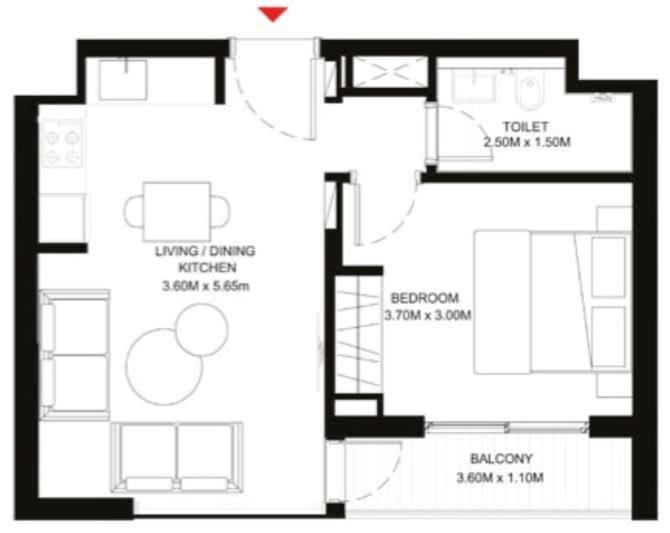Appartement Lavish 1br In Sobha Creek Vistas Reserve *