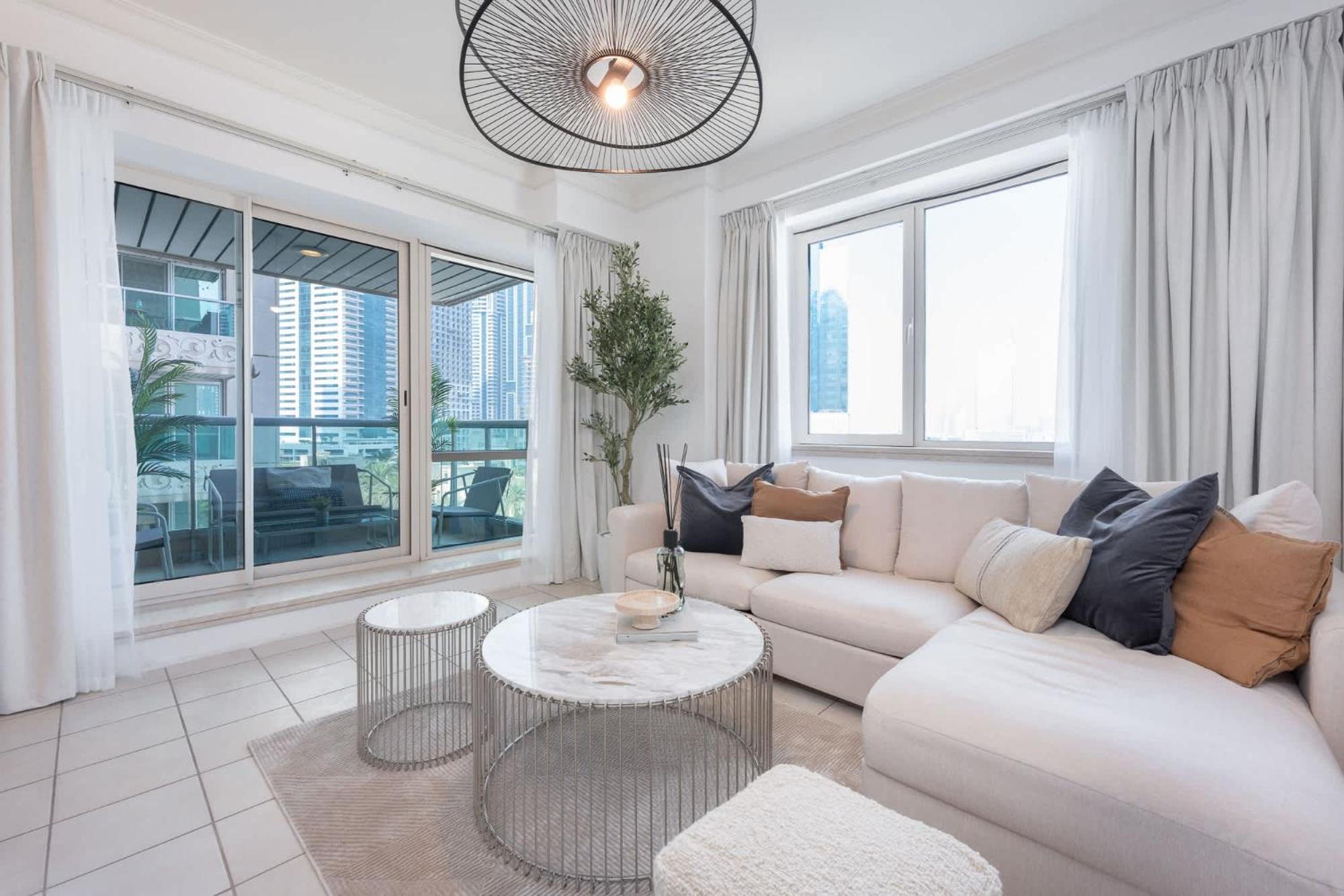 Prime 2br Near Marina Mall & Tram Appartement Dubaï