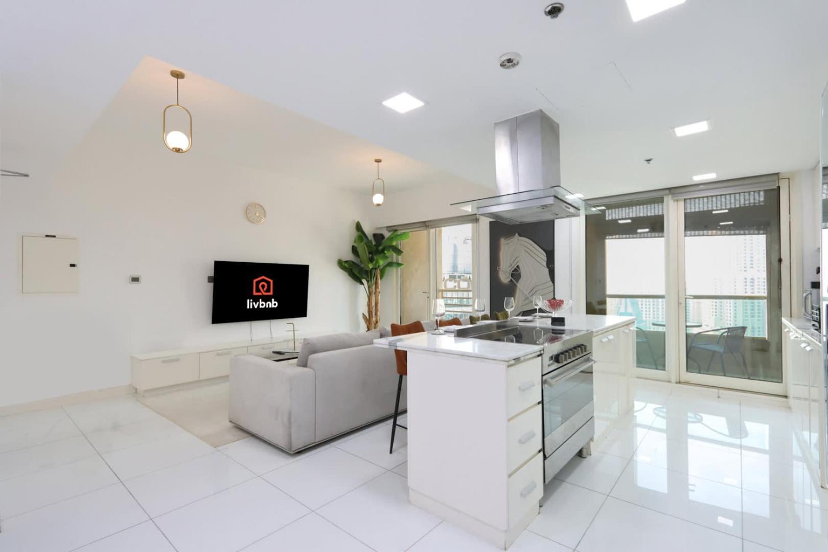 Livbnb-upgraded 3b With Marina View,near Promenade Appartement Dubaï