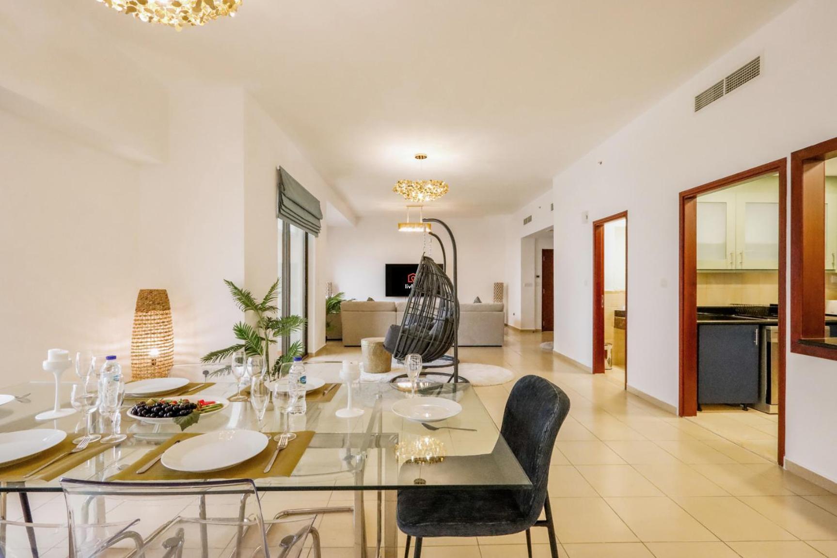 Livbnb - Stunning 1-br W/ Palm & Sea Views In Jbr Appartement