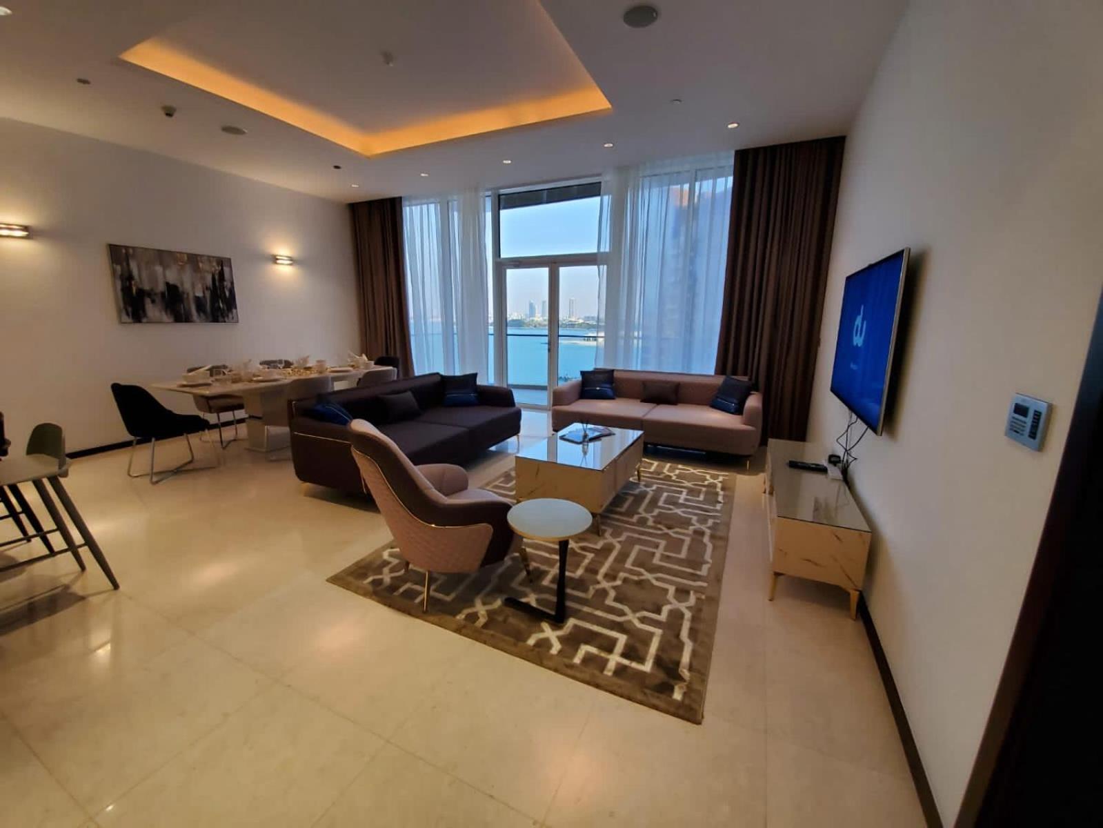 Appartement Palm Jumeirah Tiara Ruby 1king And 2 Sofa Beds *