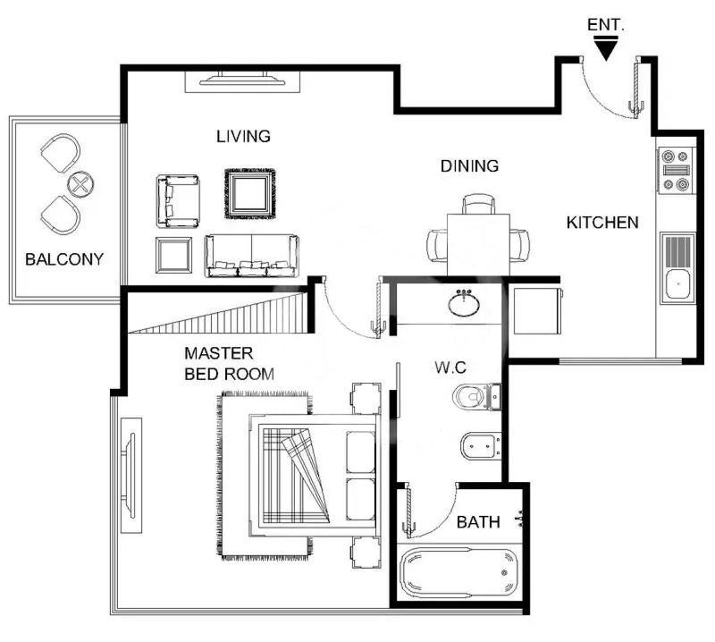 Welcome At The Address Marina 1br Appartement Dubaï