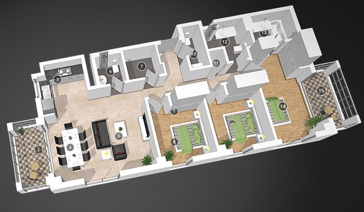 Creek Roomy 3br + Terrace Lejlighed