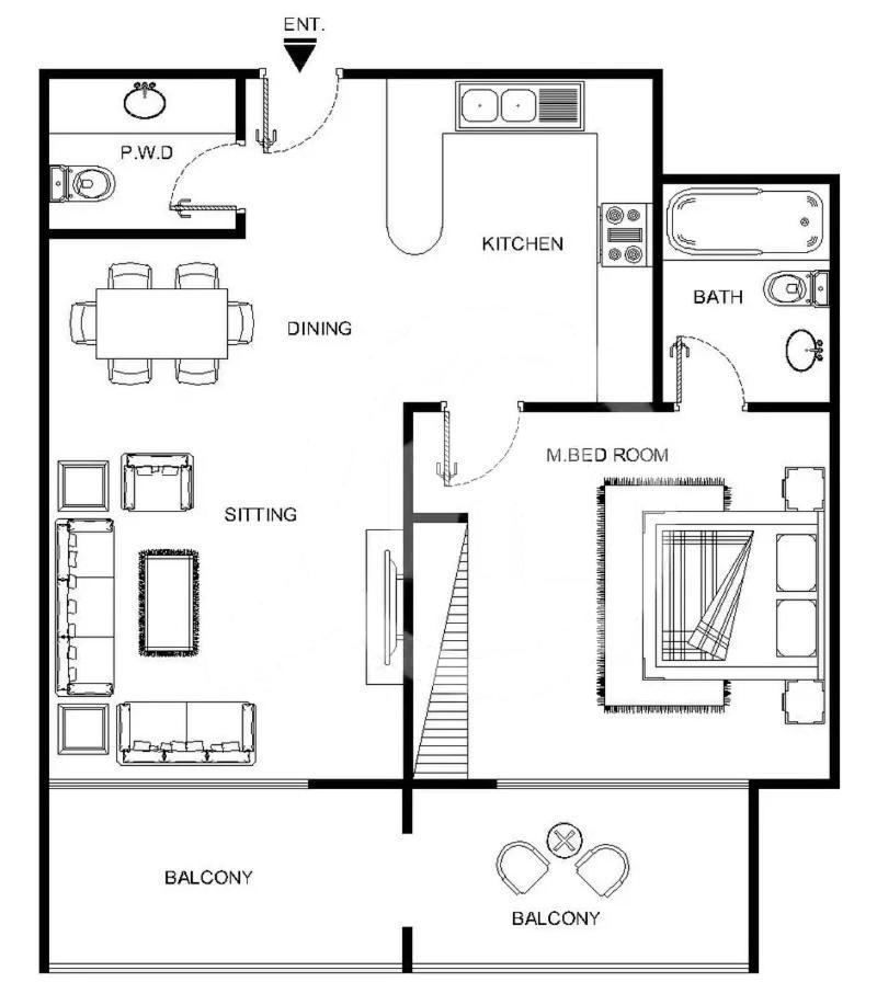 Apartamento Handsome 1br In Armada Tower 3