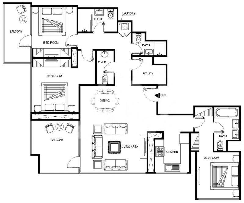 3br And Maids Burj Khalifa And Fountain View For 8 Guests Dubaï