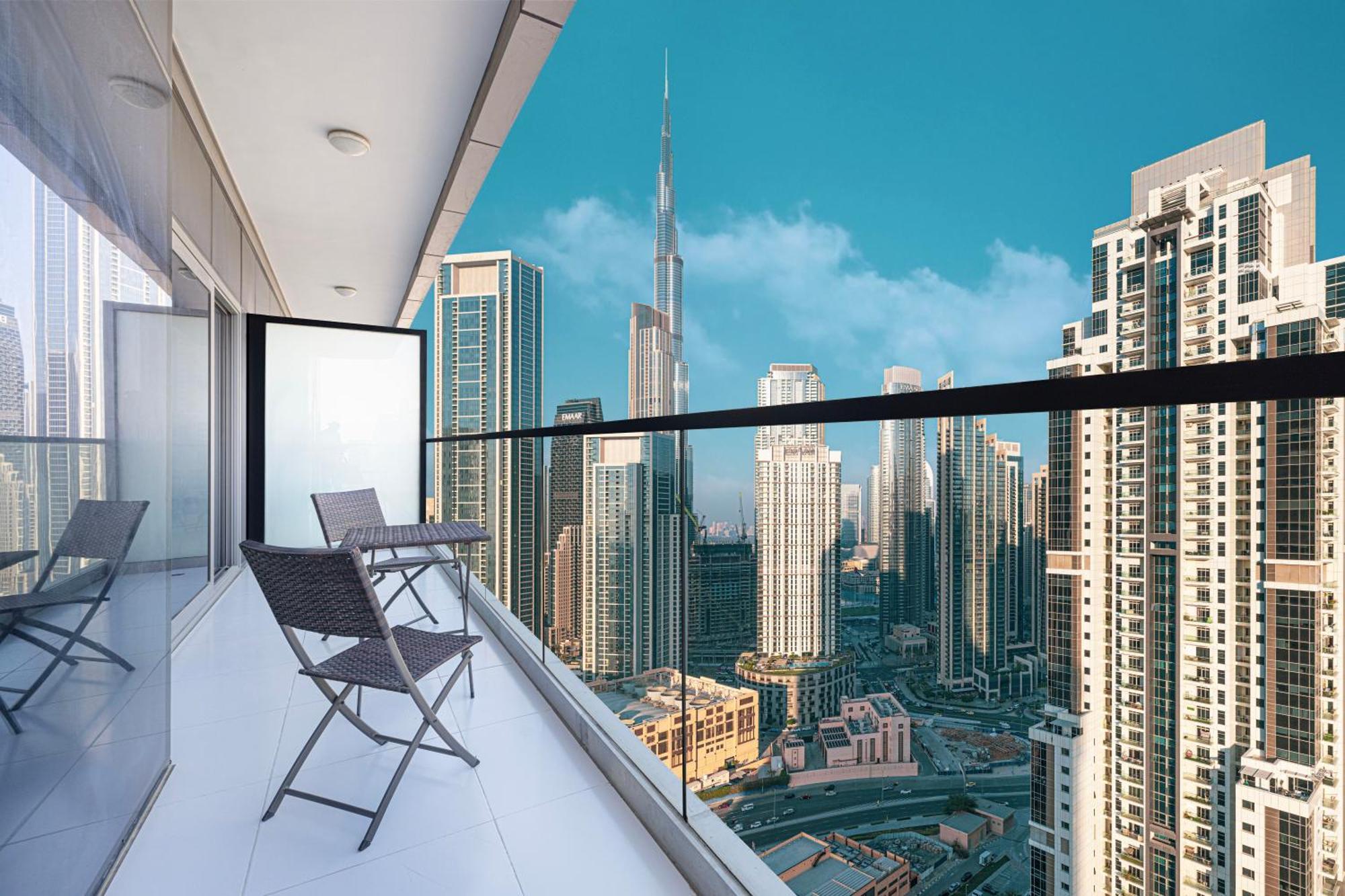 Infinity Pool & Burj Khalifa View L Luxe Paramount Appartement *