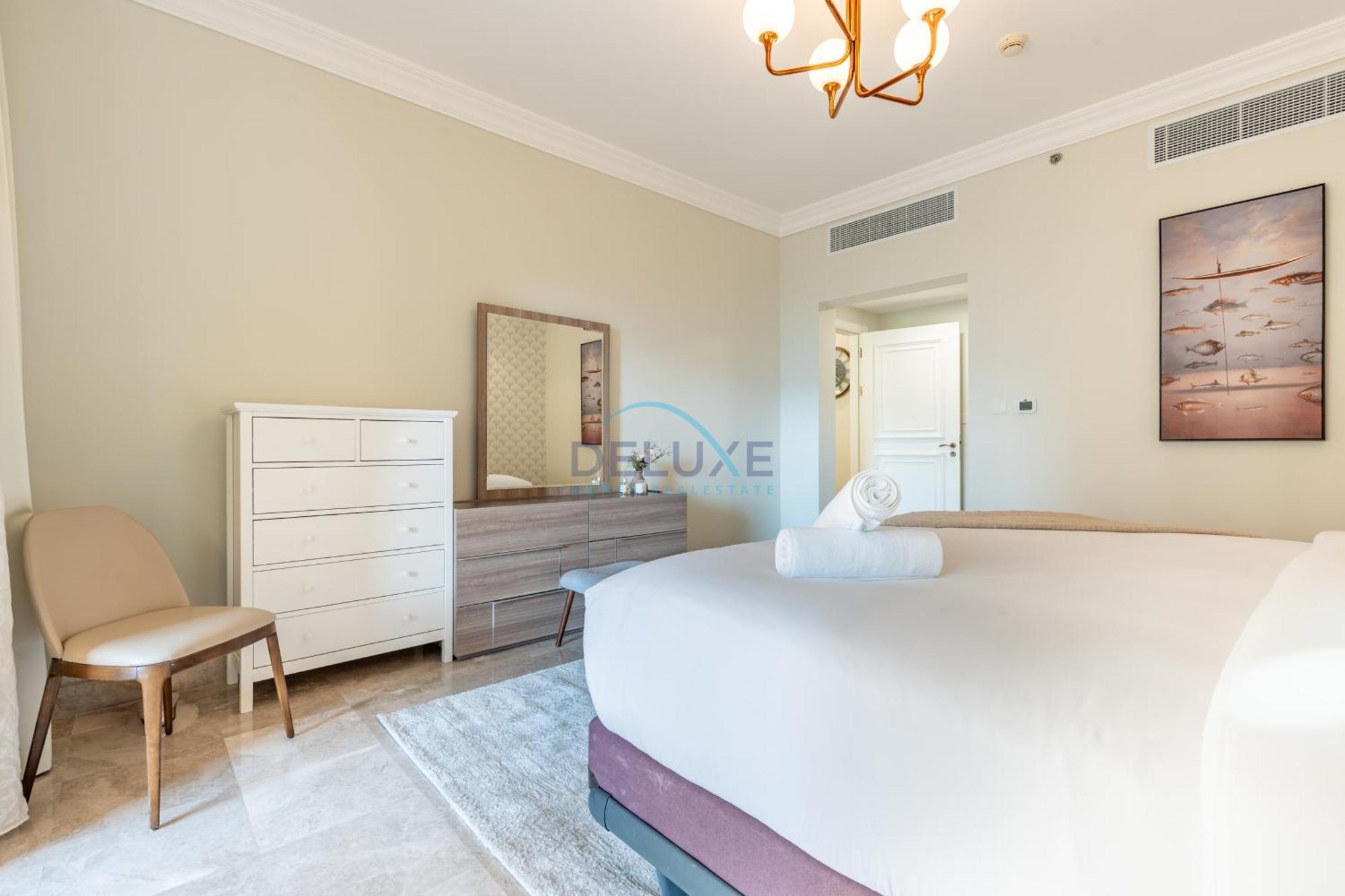 Beachfront 2br And Assistant's With Sea Views Terrace, Steps From Iconic Landmarks & Amenities, The Residences South, Palm Jumeirah By Deluxe Homes Appartement *