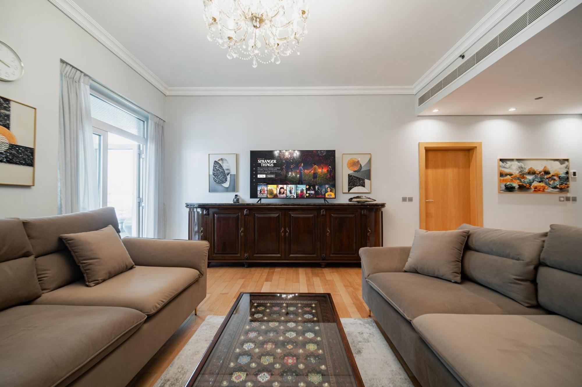 Your Private With Sea View & Crib - Palm 2br Lägenhet Dubai