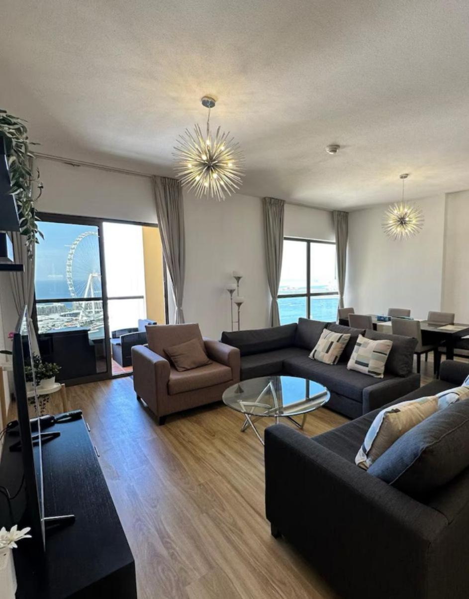 Lux 2br On Jbr Beach, Eye And Panoramic Sea Views By Sunkissed Homes Lejlighed