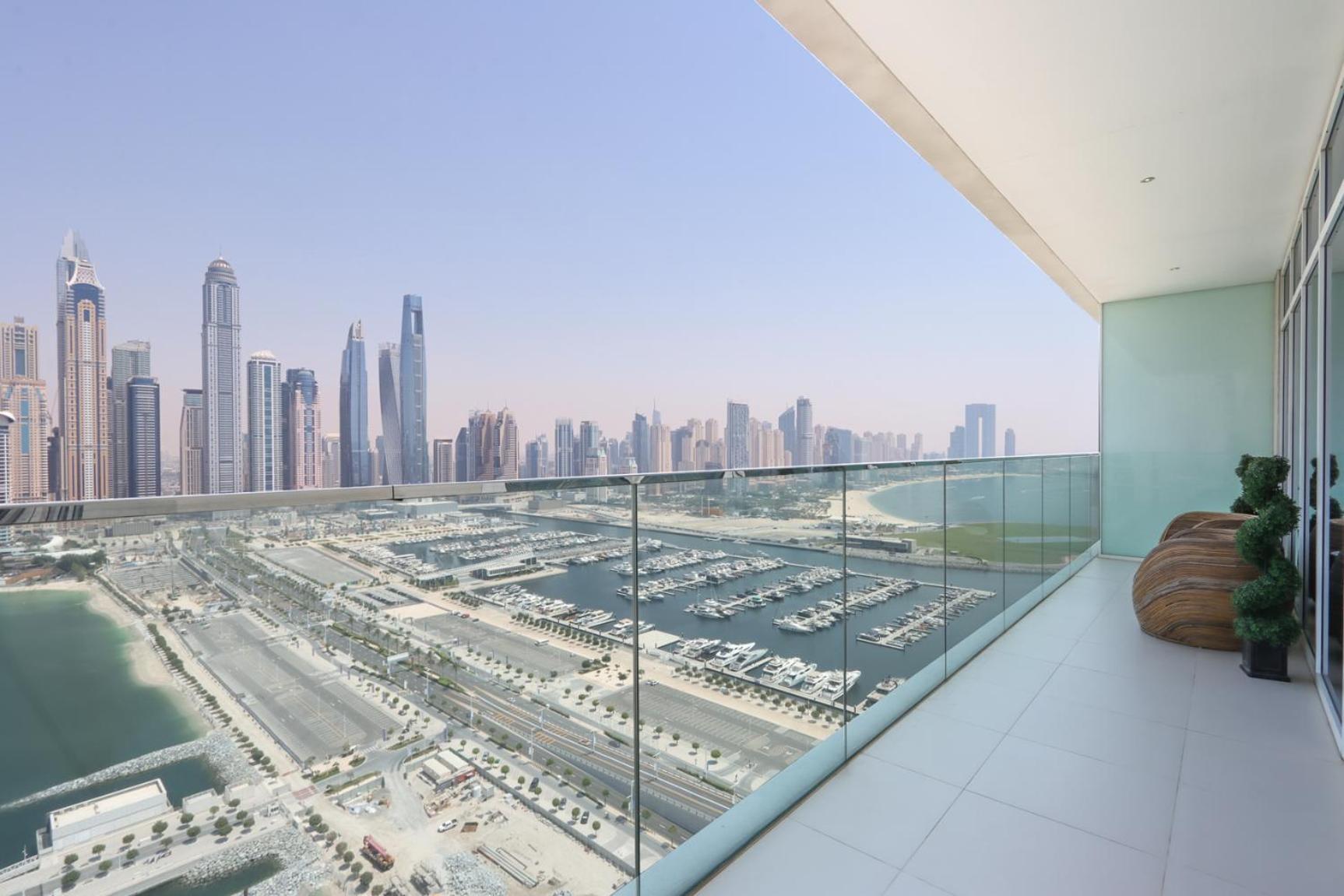 Livbnb-beachfront 3br With Marina Harbour Panorama Dubaï