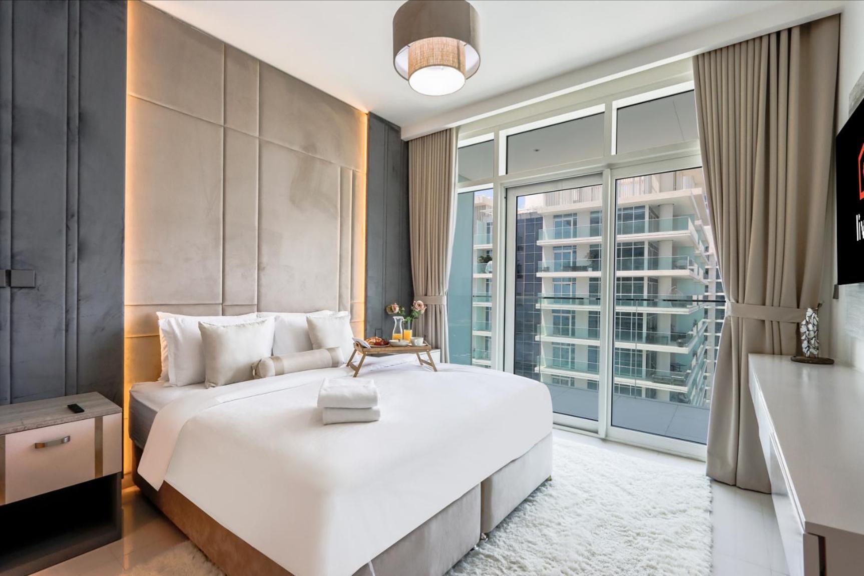 Livbnb-beachfront 3br With Marina Harbour Panorama Appartement Dubaï
