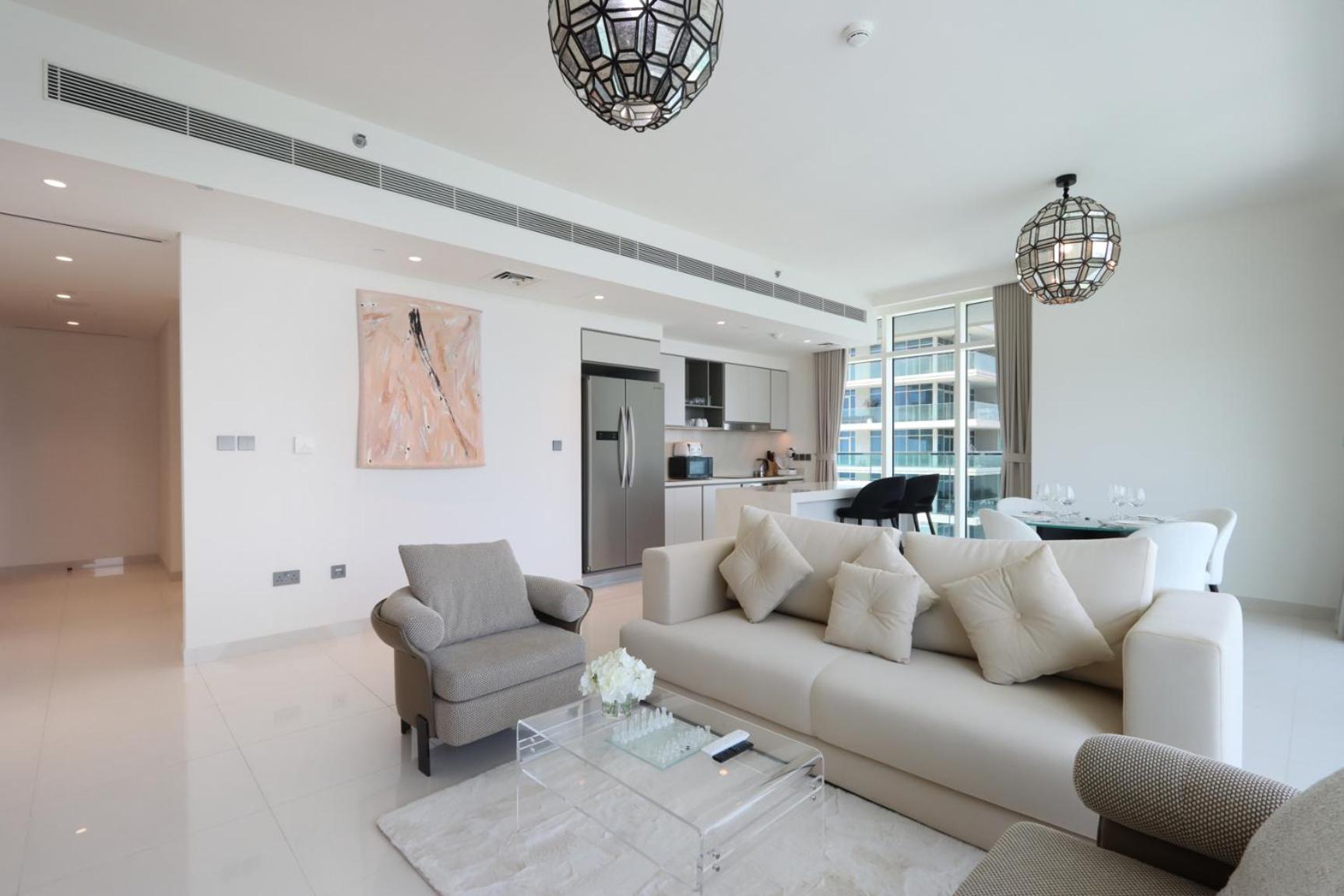 Livbnb-beachfront 3br With Marina Harbour Panorama Appartement Dubaï