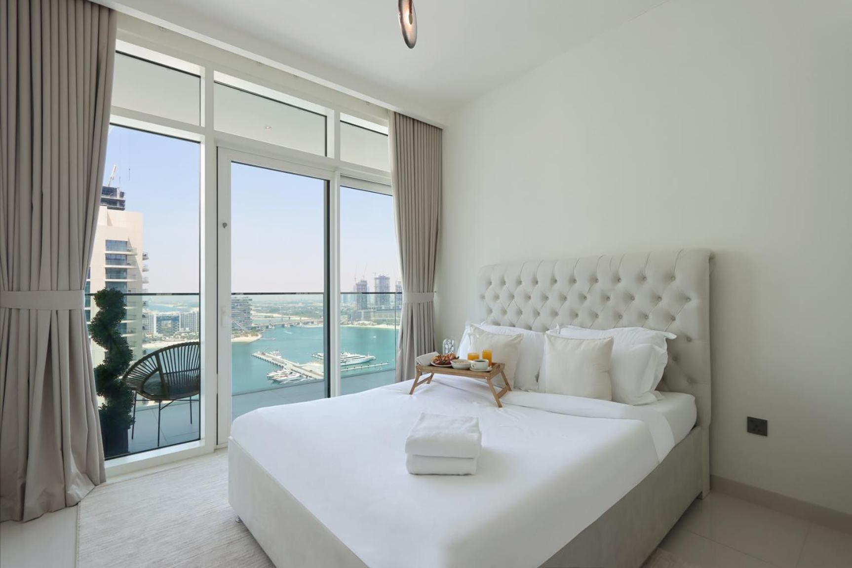 Livbnb-beachfront 3br With Marina Harbour Panorama * Dubaï