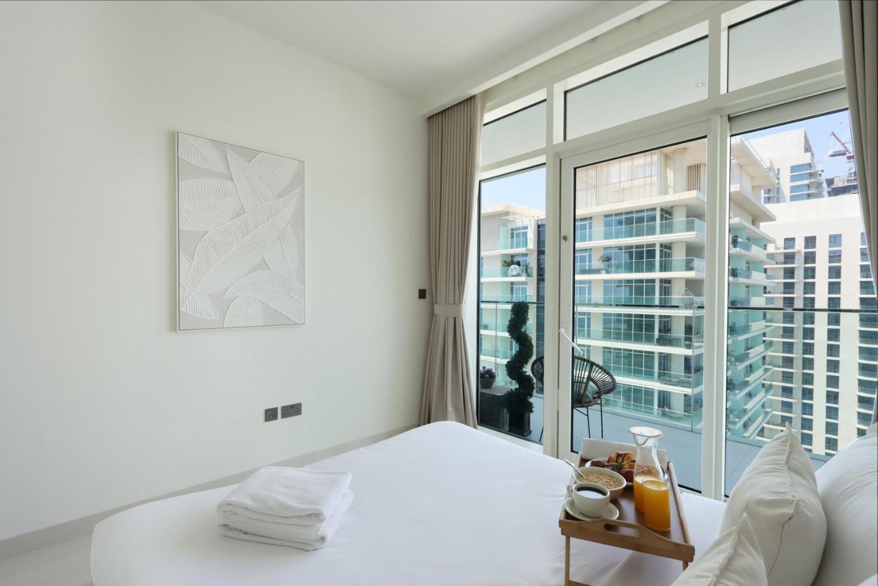 Livbnb-beachfront 3br With Marina Harbour Panorama Appartement Dubaï