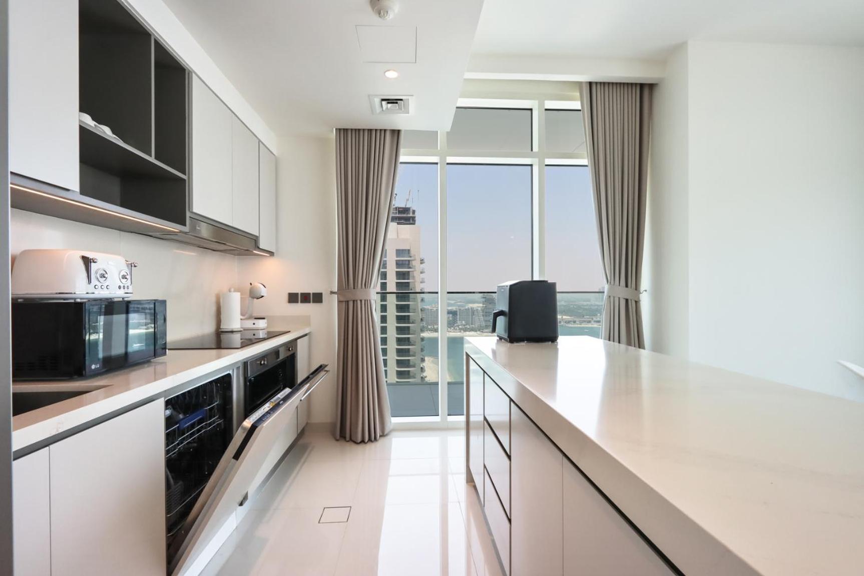 Livbnb-beachfront 3br With Marina Harbour Panorama * Dubaï