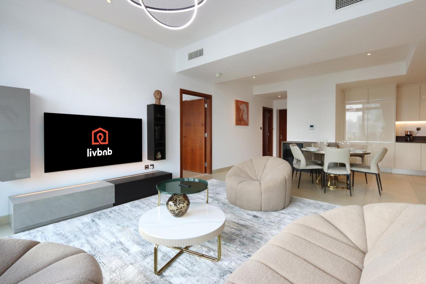 Livbnb Elegant 3br In Marina Gate Panoramic Marina Views With Private Balcony