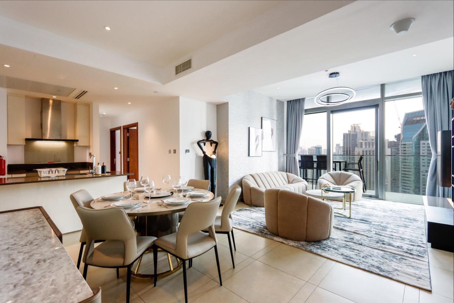 Livbnb Elegant 3br In Marina Gate Panoramic Marina Views With Private Balcony Dubaï
