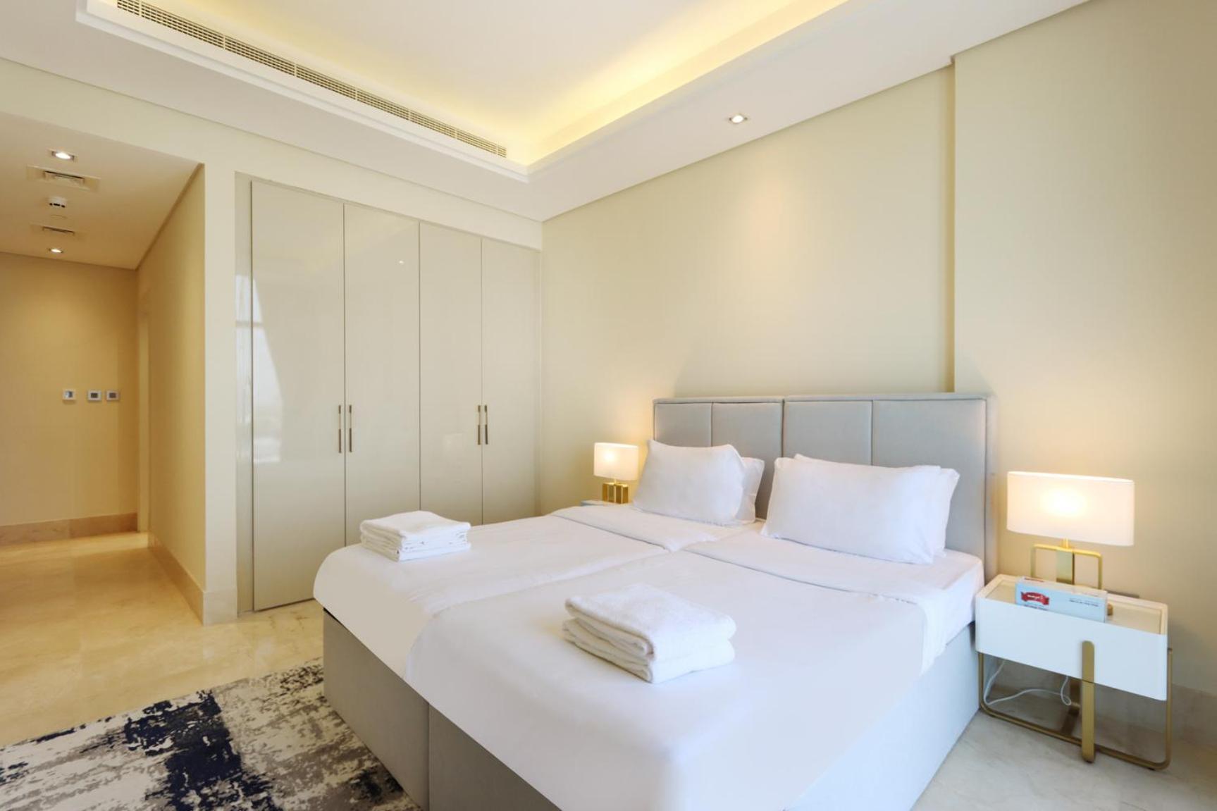 Lägenhet Modern 2Br With Beach Access & Scenic Atlantis Views Dubai