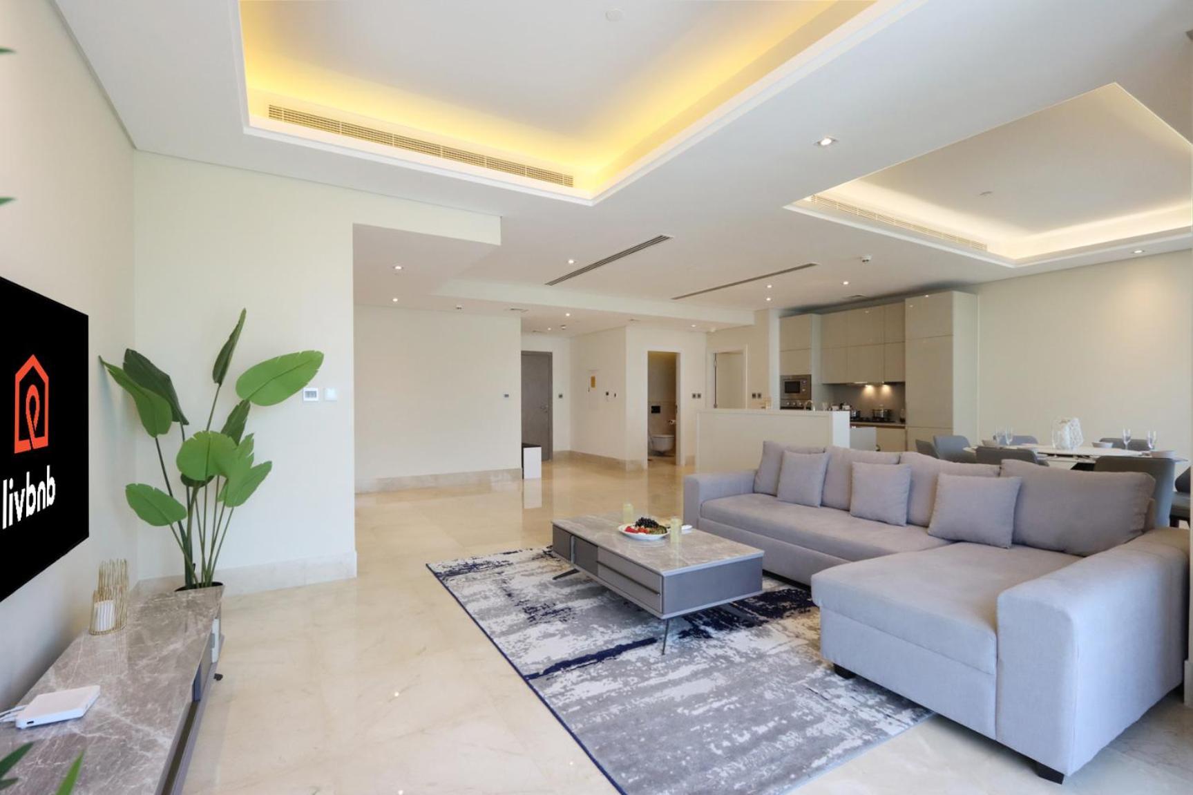 Lägenhet Modern 2Br With Beach Access & Scenic Atlantis Views Dubai