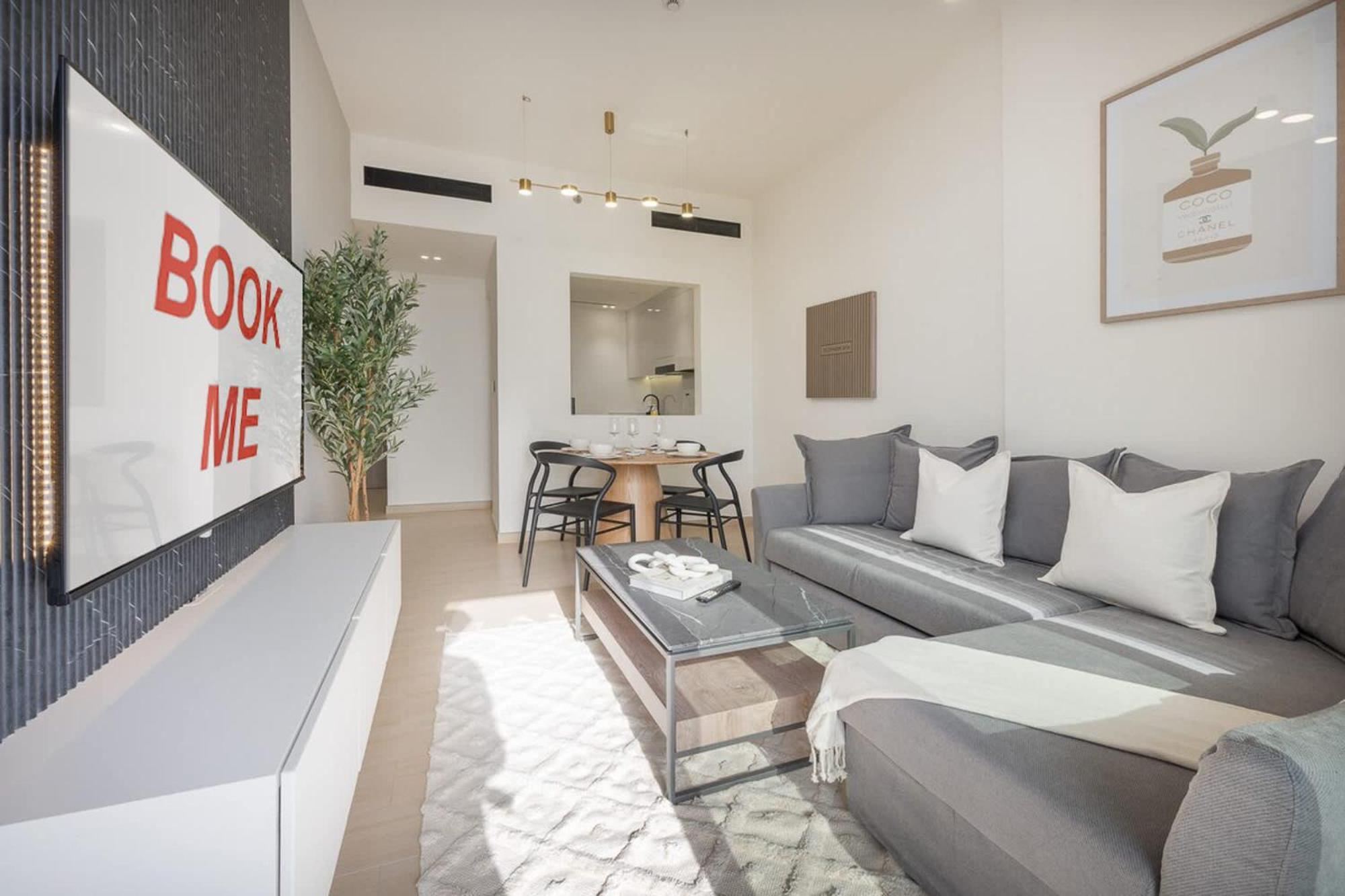Appartement Cozy 1-bedroom Perfect For 4 In Jvc Dubaï