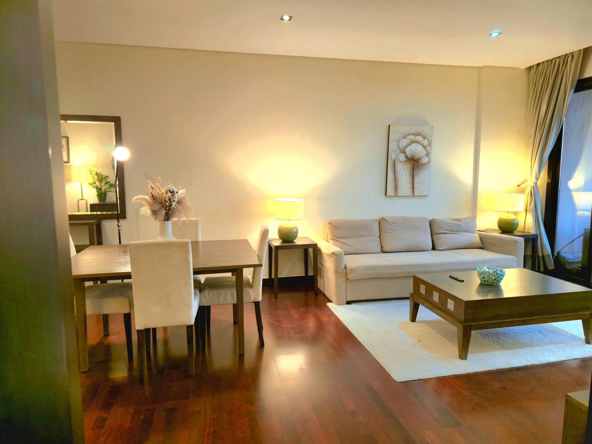Appartement Palm Escape Beachfront 1br In Royal Amwaj Burj View & Private Balcony