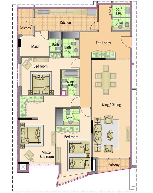 Apartahotel Nojoum Llc Dubái