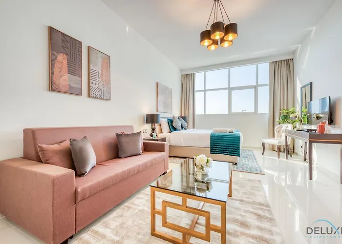 Intimate Studio In Damac Ghalia Jumeirah Village Circle By Deluxe Holiday Homes
