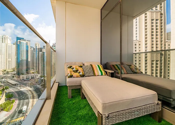 Luxe 1Br In Sparkle Towers - 2 Balconies And Marina Views