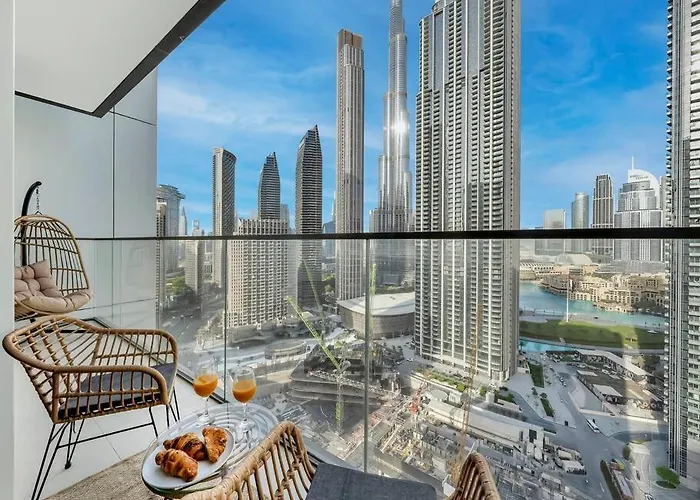 2Br-Fountain & Burj Khalifa View - Near Dubai Mall