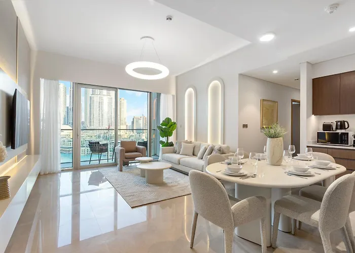 Elegant Retreat With Stunning Burj Khalifa Views