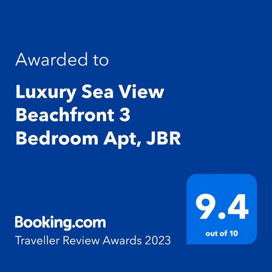 Lägenhet Luxury Sea View Beachfront 3 Bedroom Apt, Jbr Dubai
