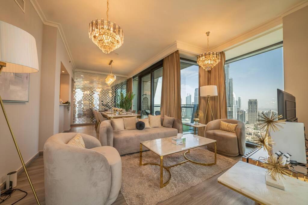 Apartamento First Class 3br With Full Burj Khalifa And Fountain View