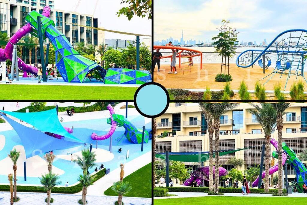 Сasa de vacaciones The Shrashi Suites, Creek Harbour - Paradise On The Island With Skyline & Burj Khaleefa View Dubái