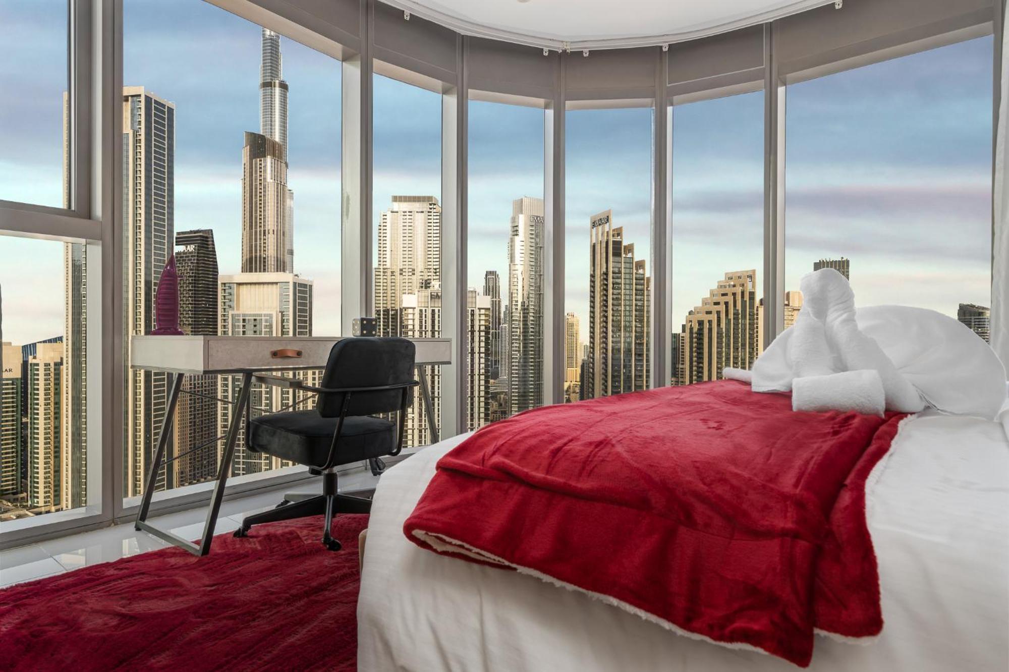 Apartament Super High Infinity Pool And Amazing Burj Khalifa View 3 Bedroom In Paramount Midtown Dubai