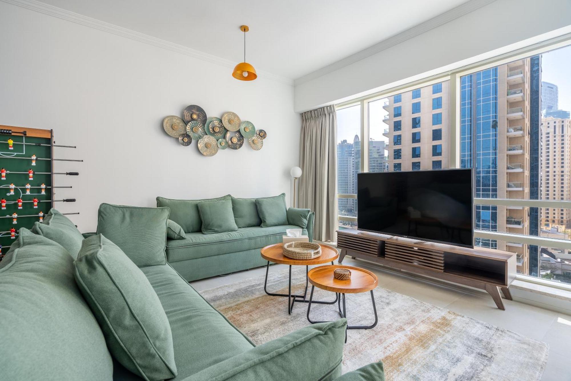 Spacious & Luxurious 1br - Marina Views - 3mn Walk To Tram, Jbr & (adults Only)
