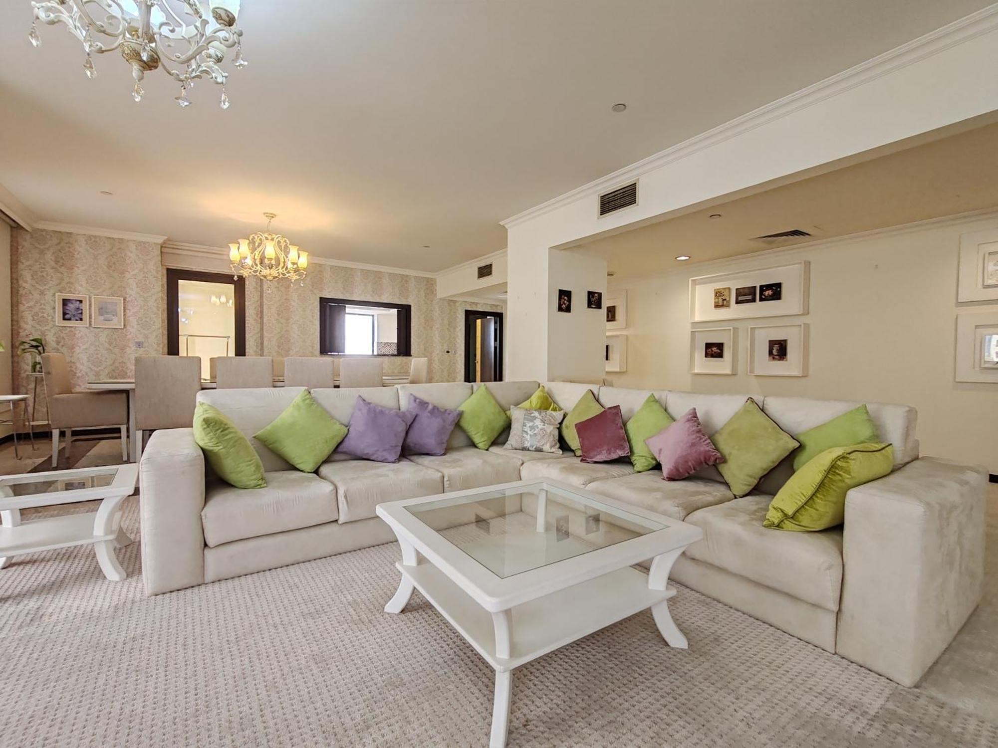 Marble Upgraded Sea Front 6 Bedroom Penthouse On Jbr Lejlighed