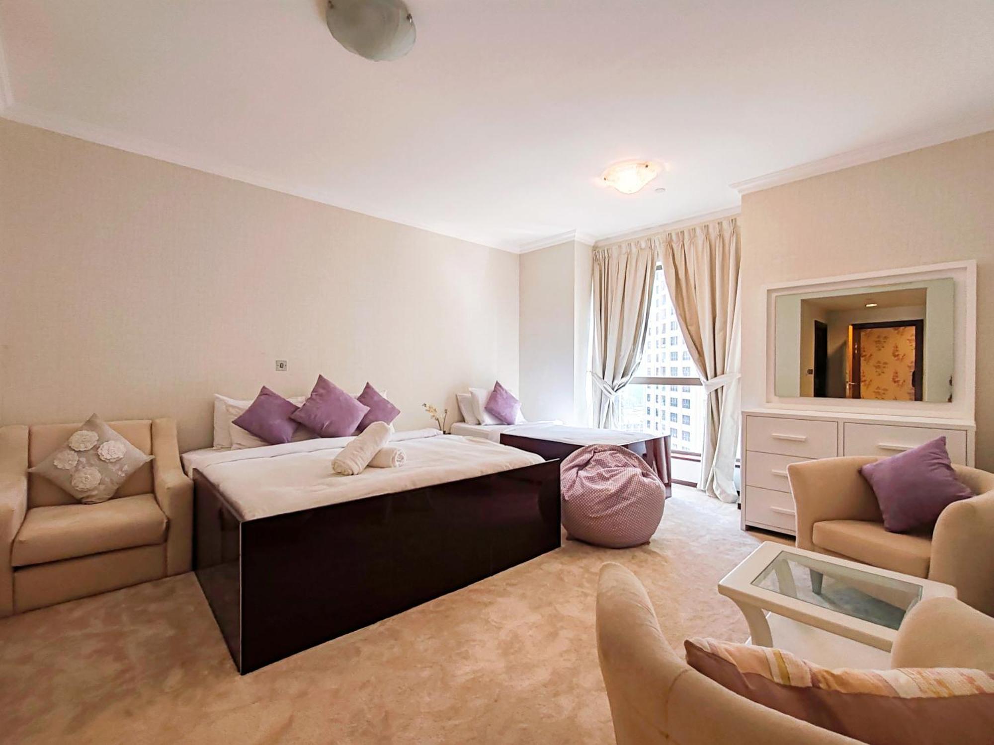 Marble Upgraded Sea Front 6 Bedroom Penthouse On Jbr Lejlighed Dubai