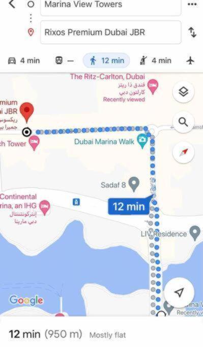 Marina And Sea View At 10mn From Jbr & Metro Deluxe For 4ppl Late Check-in & Late Check-out *
