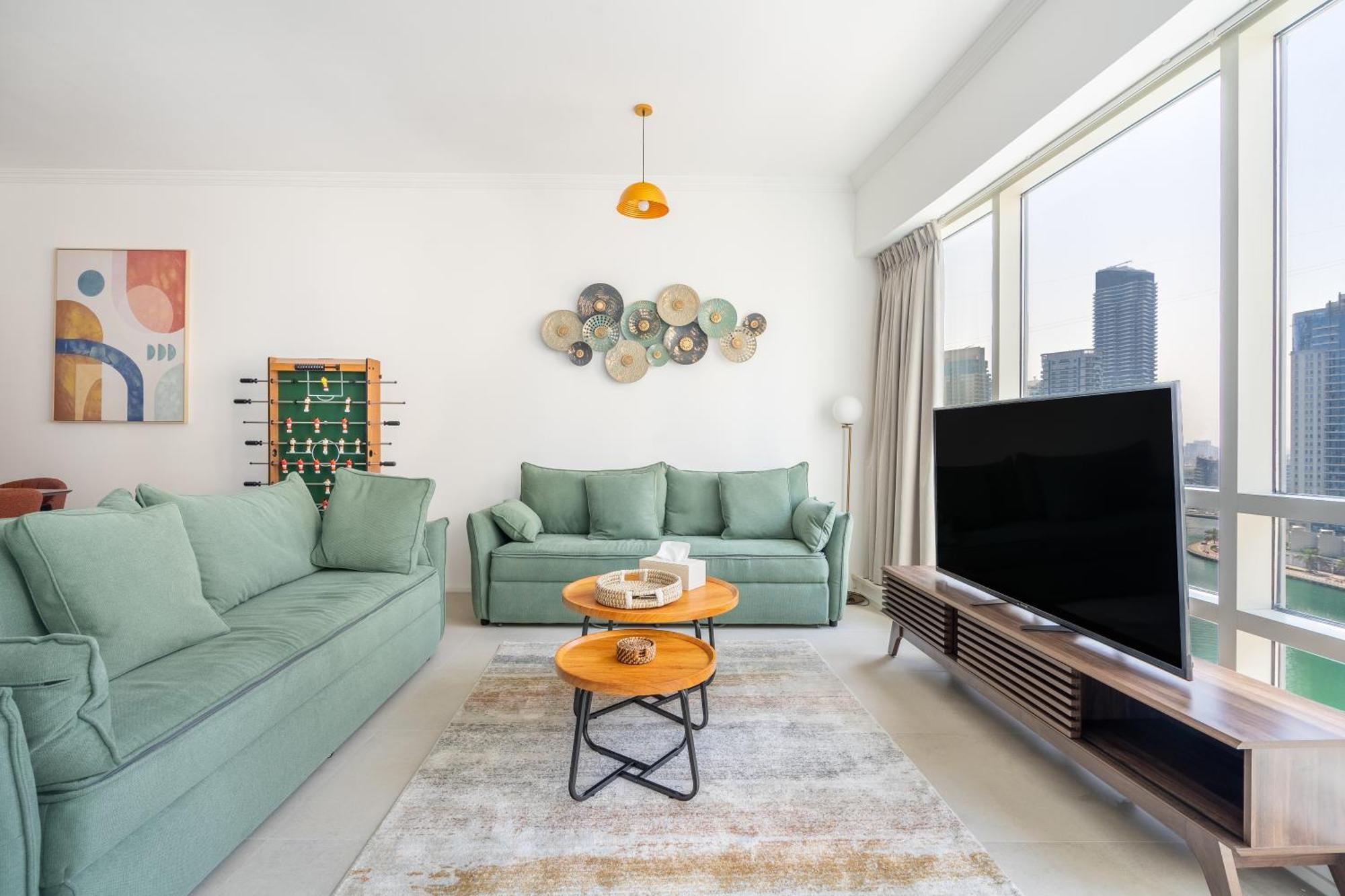 Apartamento Spacious & Luxurious 1br - Marina Views - 3mn Walk To Tram, Jbr & (adults Only) Dubái