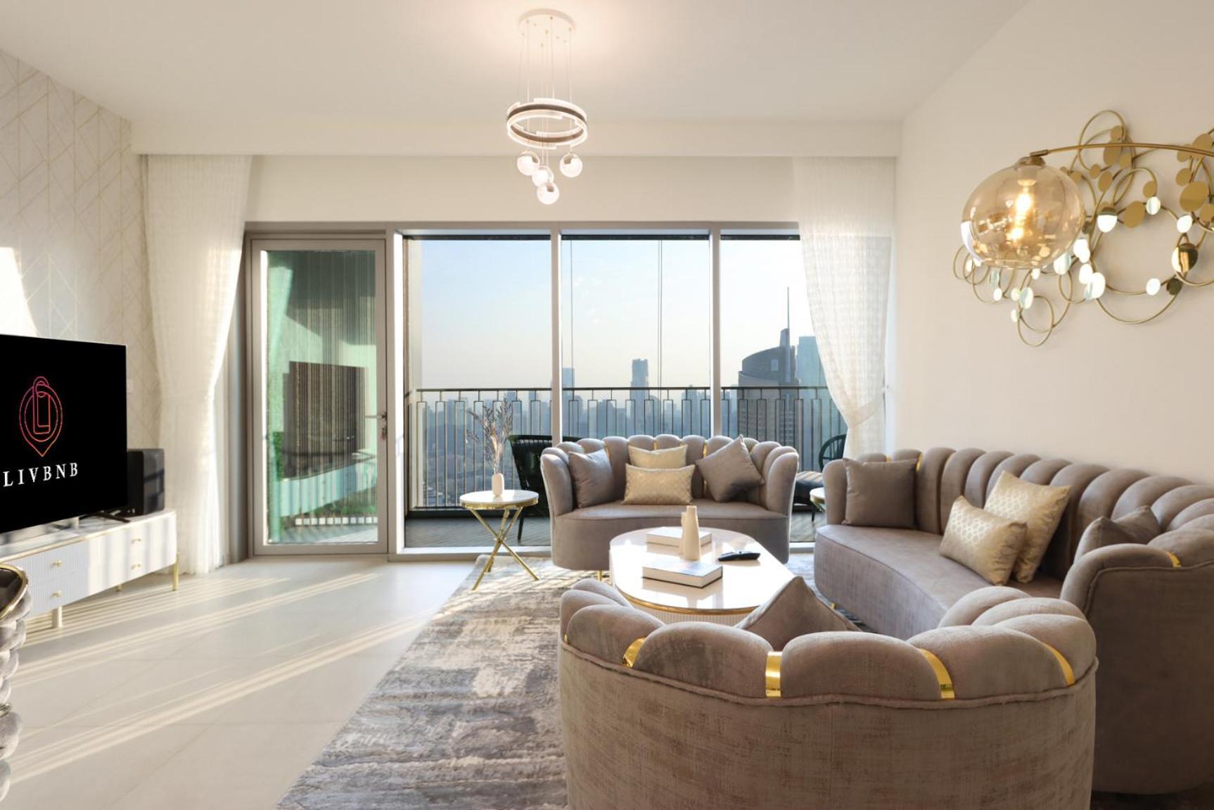 Appartement Livbnb - Elegant 3+1 W/ Burj View, Near Mall Dubaï