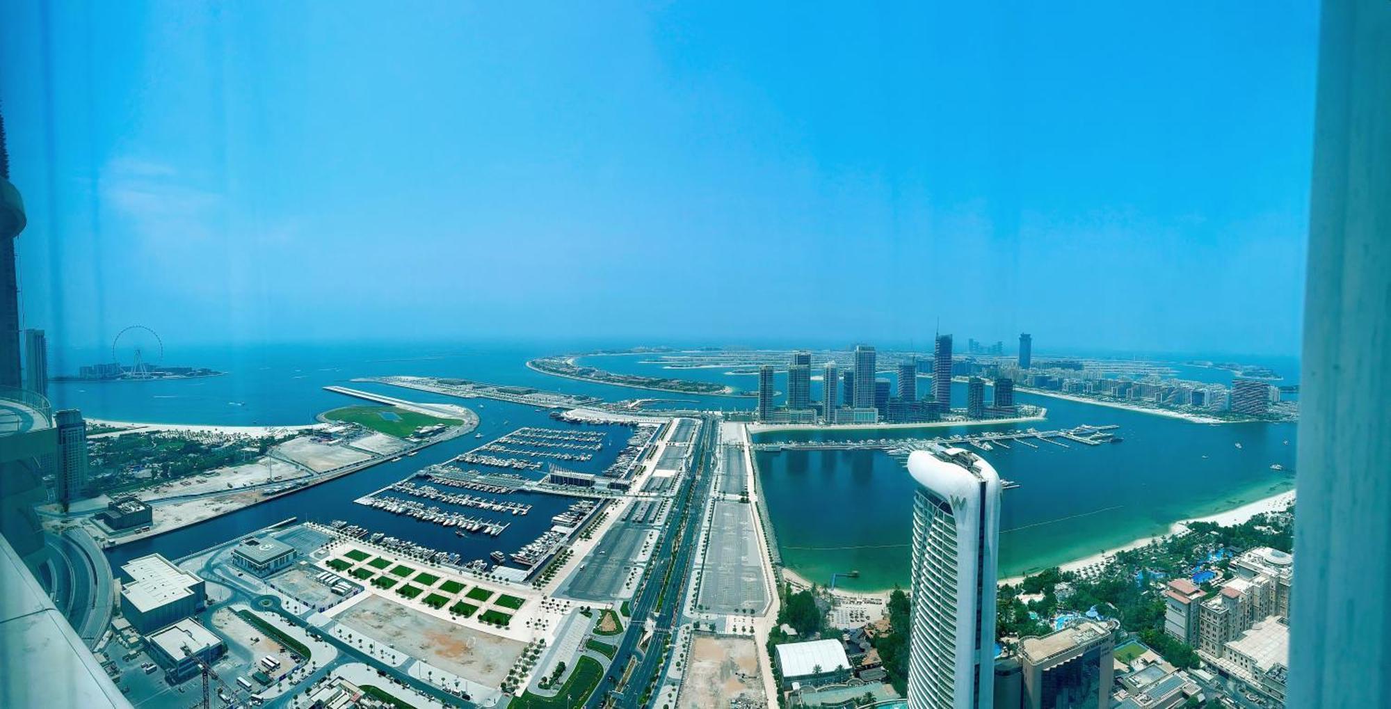 54 Floor Palm & Sea View Marina. Lux / New Lägenhet *